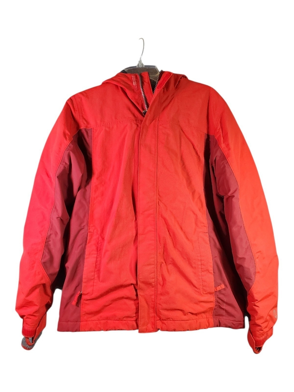 Lands' End Boys Squall Hooded Winter Coat Red/Orange XL 18/20 Waterproof